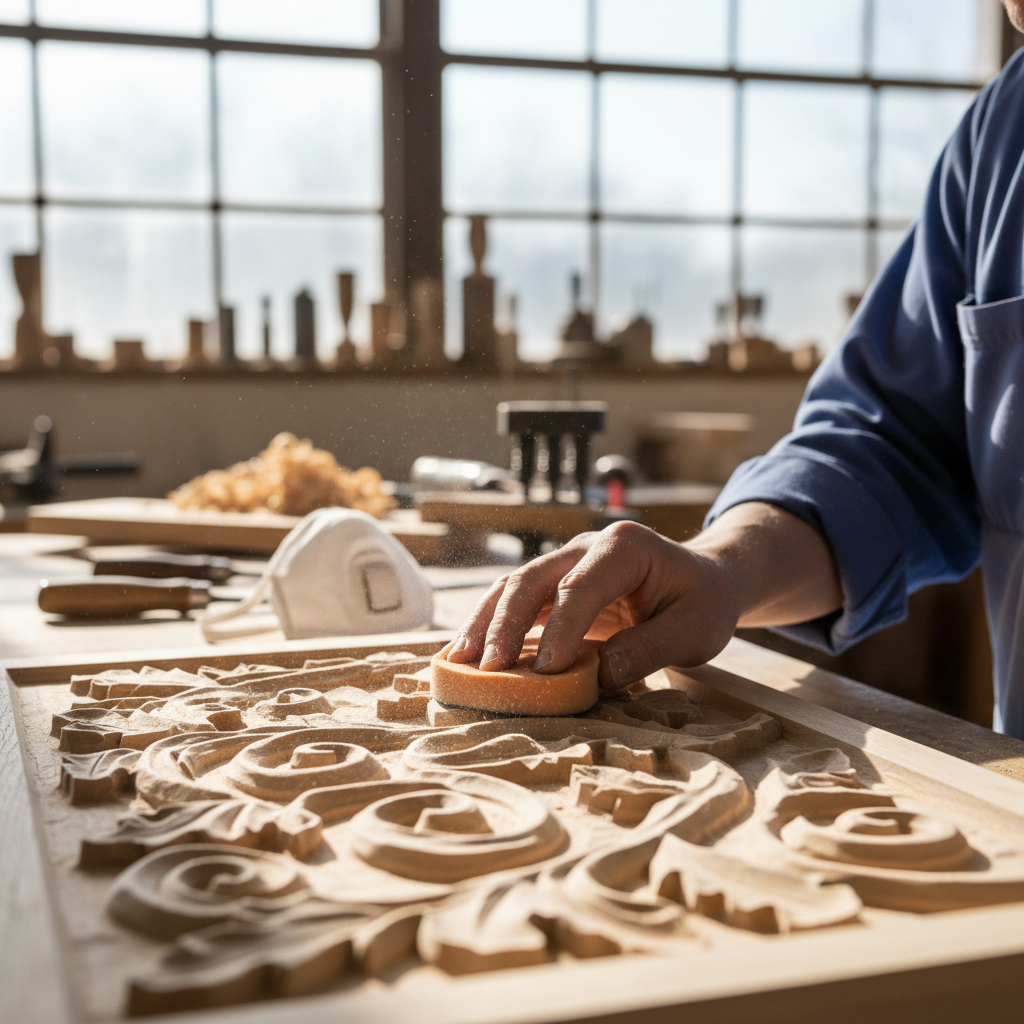 Sanding 3D carving